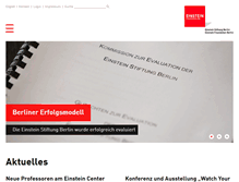 Tablet Screenshot of einsteinfoundation.de